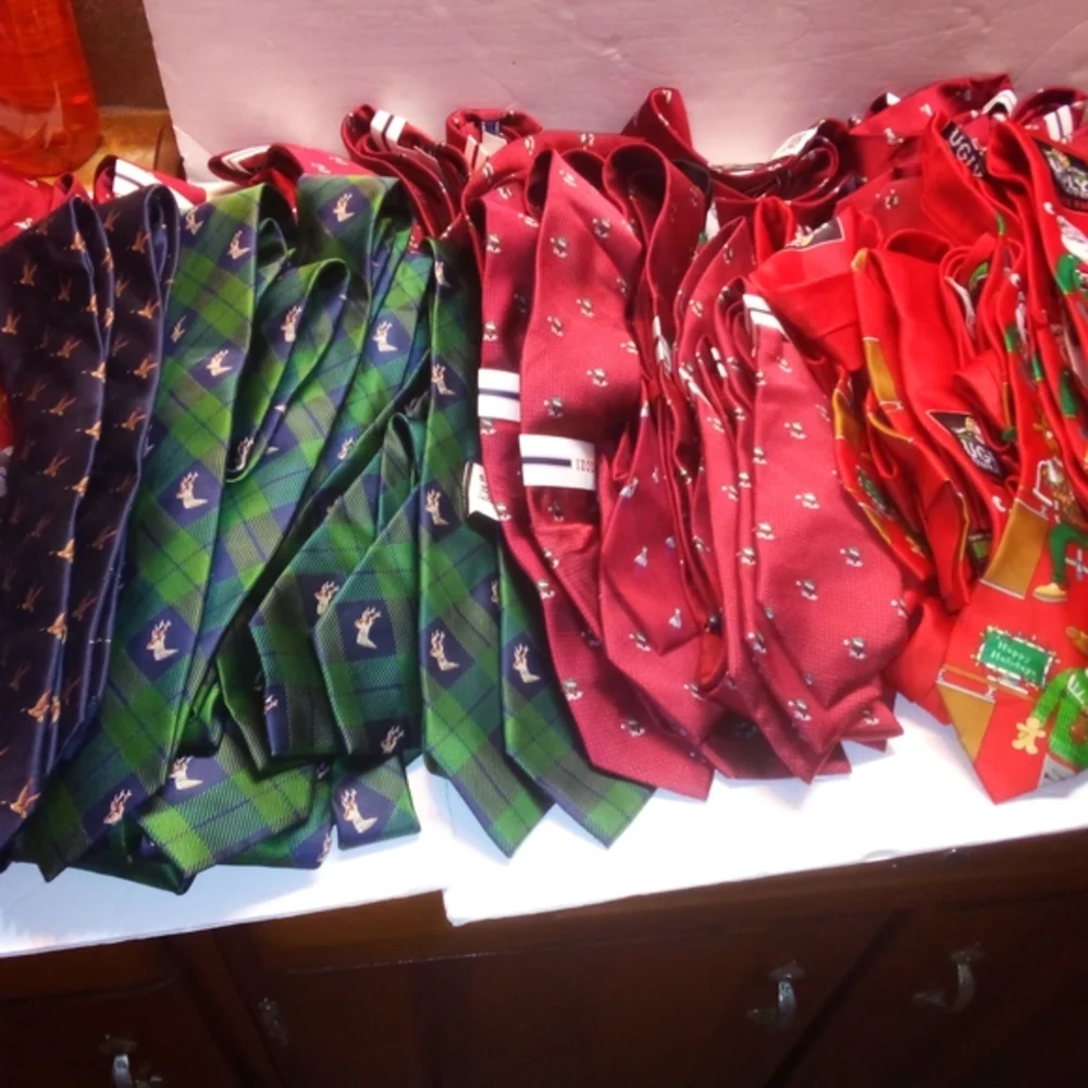 40 lot Assorted Christmas neckties